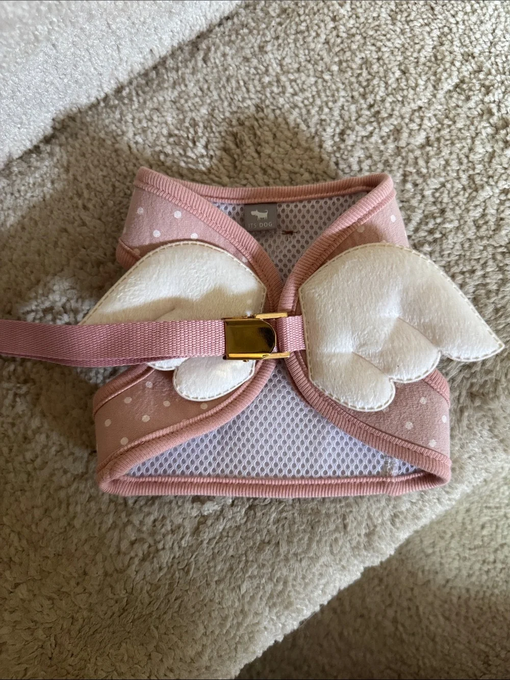 Small dog Pink angel Wing Harness
